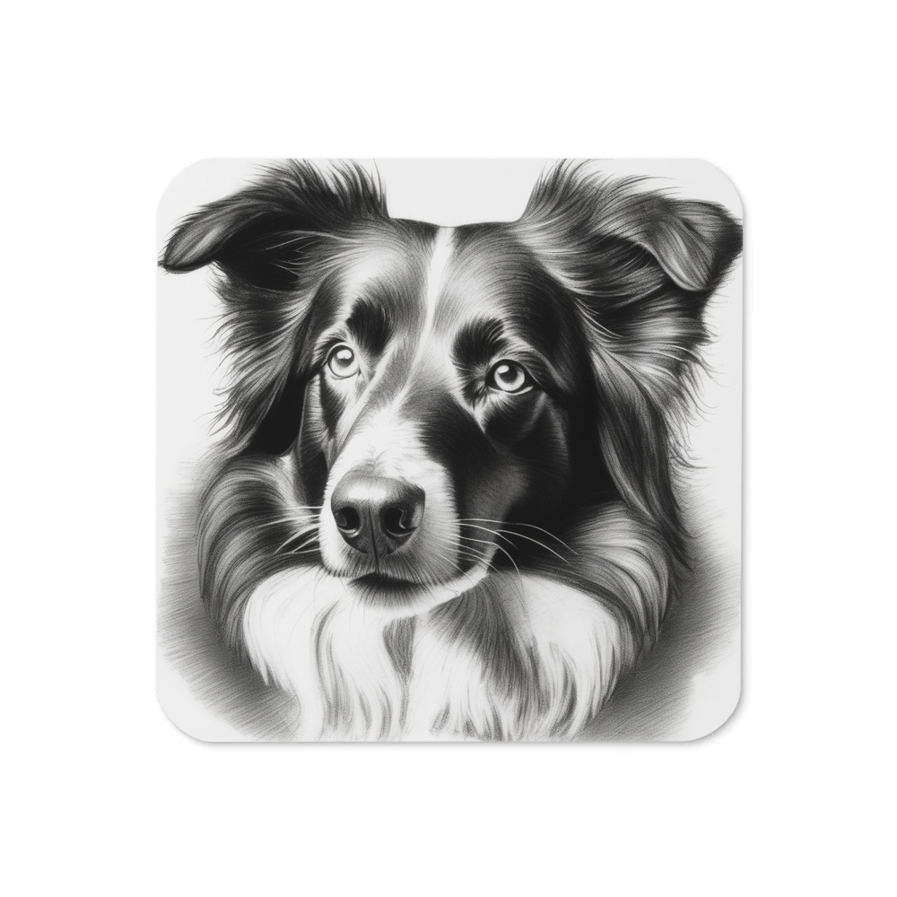 PugMug Custom Border Collie Coaster