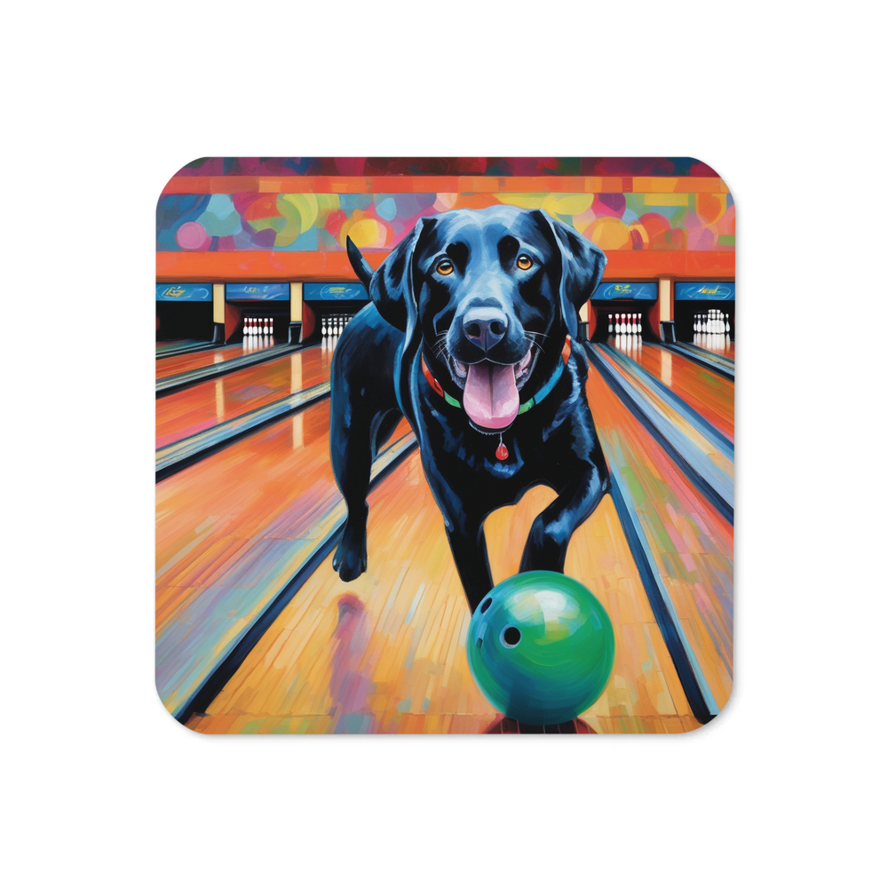 PugMug Custom Black Labrador Retriever Coaster