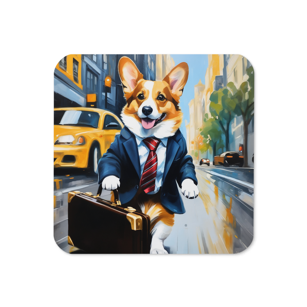 PugMug Custom Pembroke Welsh Corgi Coaster