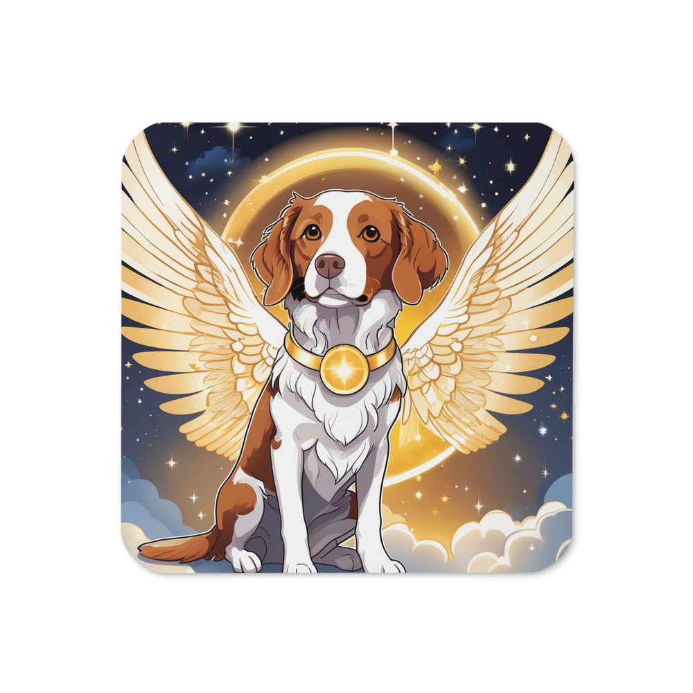 PugMug Custom Brittany Dog Coaster