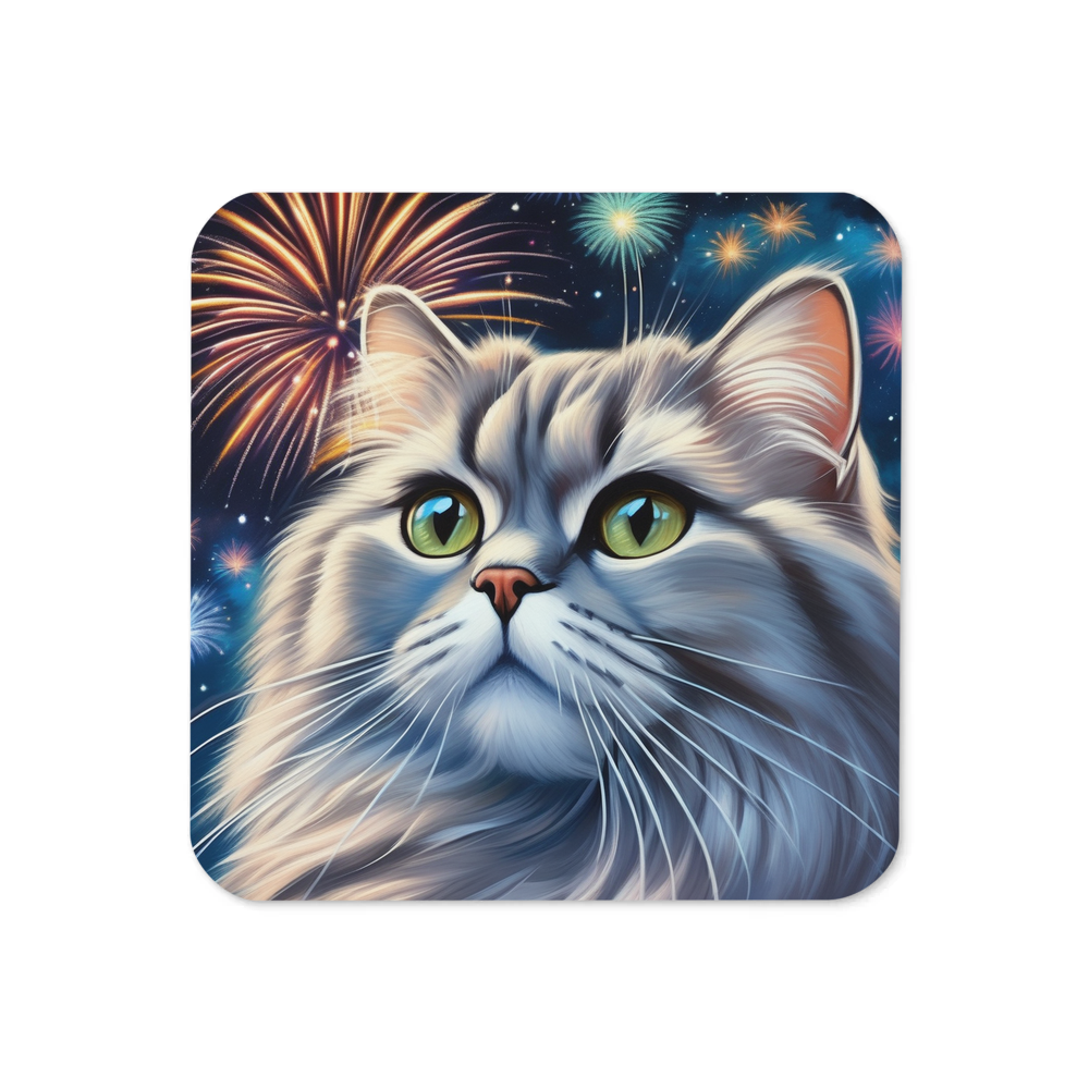 PugMug Custom Tabby Persian Cat Coaster
