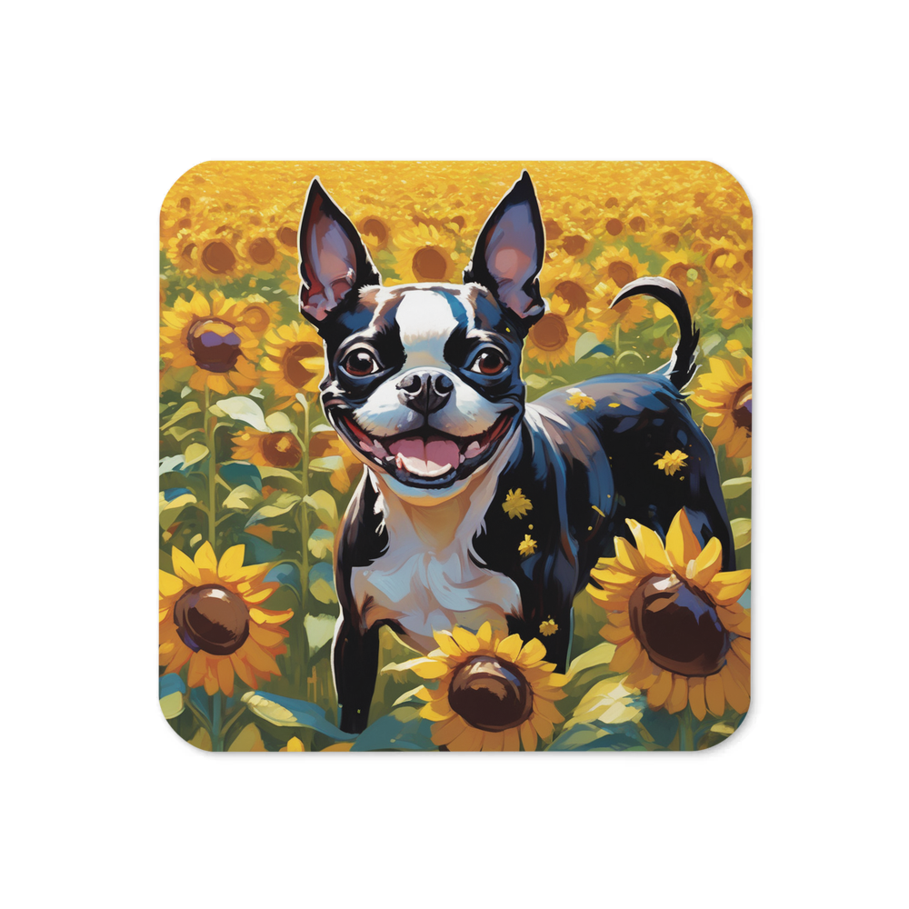 PugMug Custom Boston Terrier Coaster