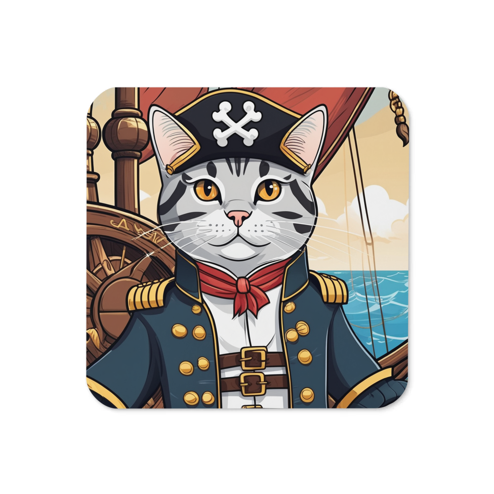 PugMug Custom Tabby American Shorthair Cat Coaster