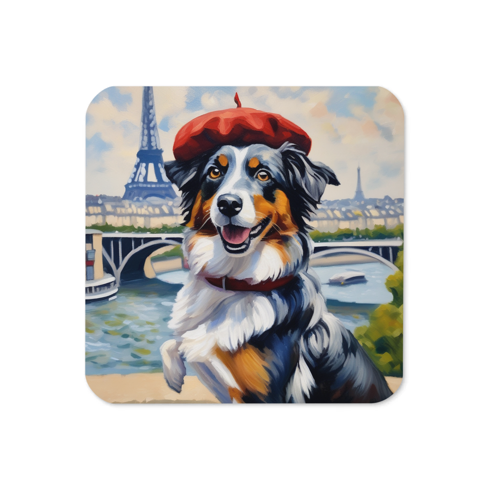 PugMug Custom Australian Shepherd Dog Coaster