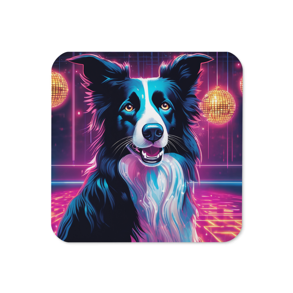 PugMug Custom Border Collie Coaster