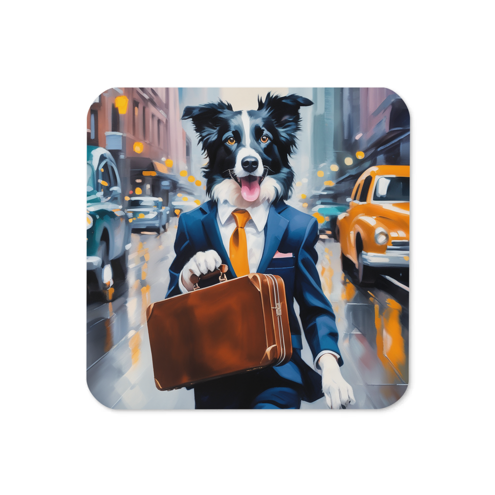 PugMug Custom Border Collie Coaster