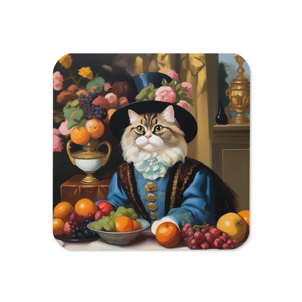 PugMug Custom Tabby Persian Cat Coaster