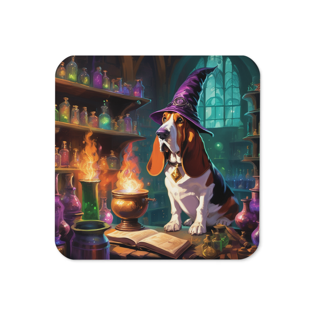 PugMug Custom Basset Hound Coaster