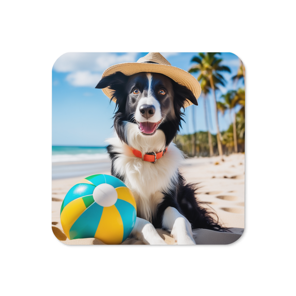 PugMug Custom Border Collie Coaster