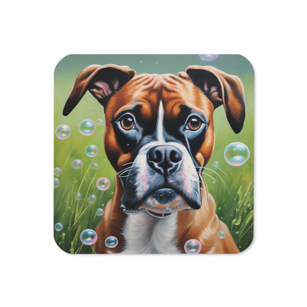 PugMug Custom Boxer Dog Coaster