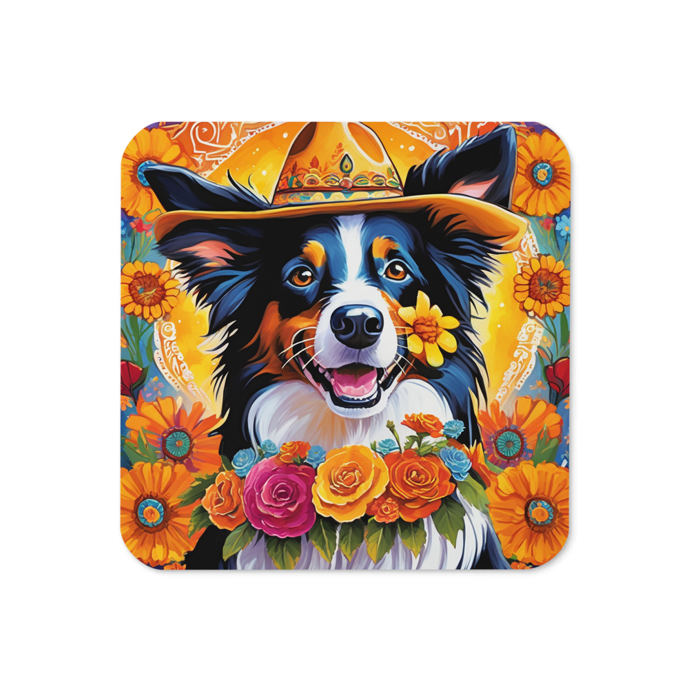 PugMug Custom Border Collie Coaster