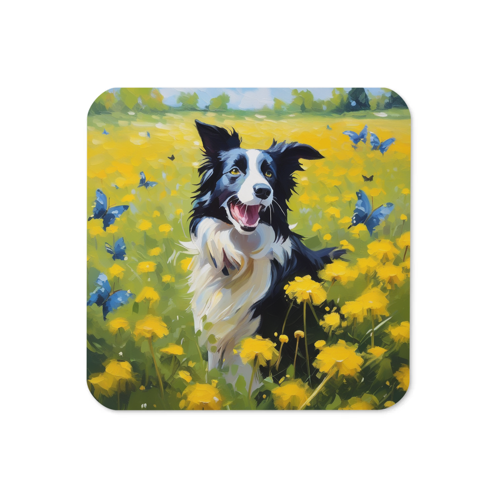 PugMug Custom Border Collie Coaster