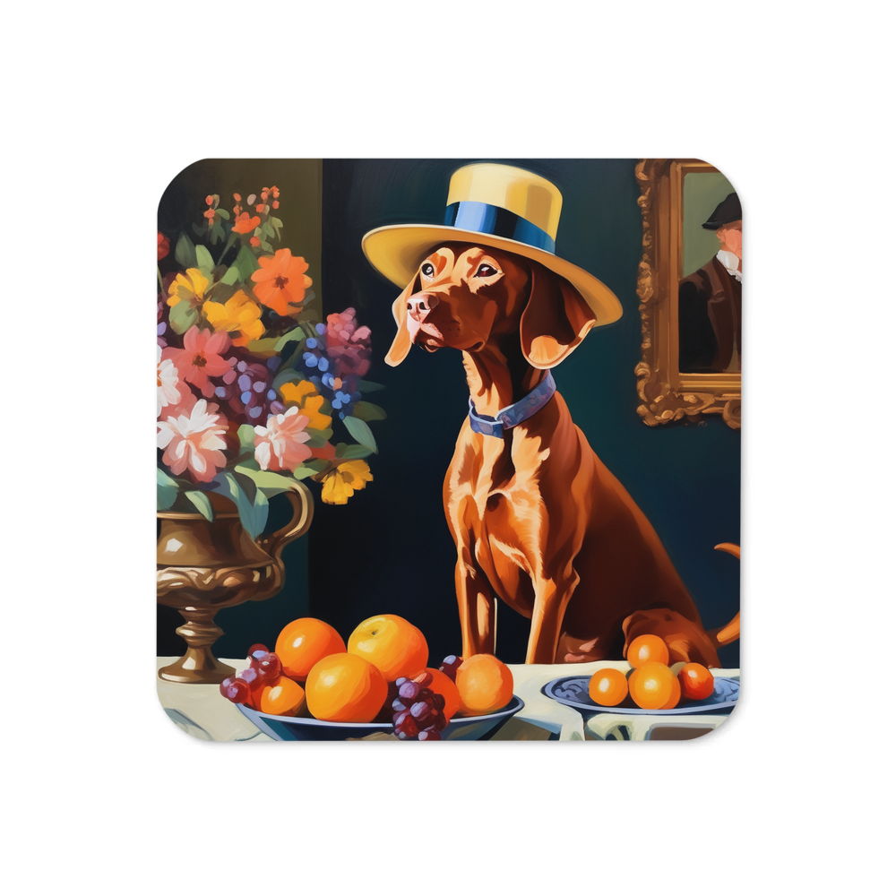 PugMug Custom Vizsla Coaster