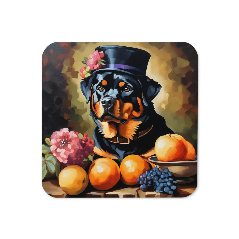 PugMug Custom Rottweiler Coaster