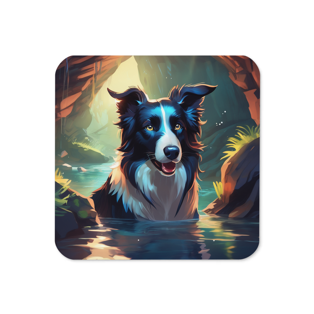 PugMug Custom Border Collie Coaster