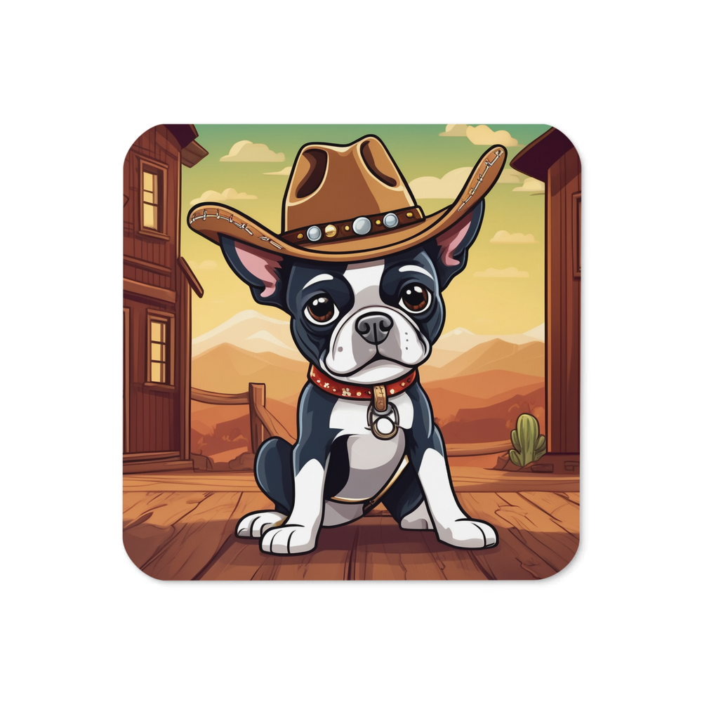 PugMug Custom Boston Terrier Coaster