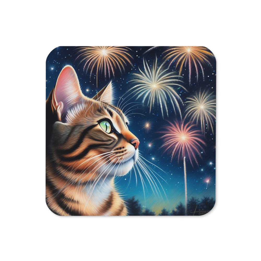 PugMug Custom Tabby Exotic Cat Coaster