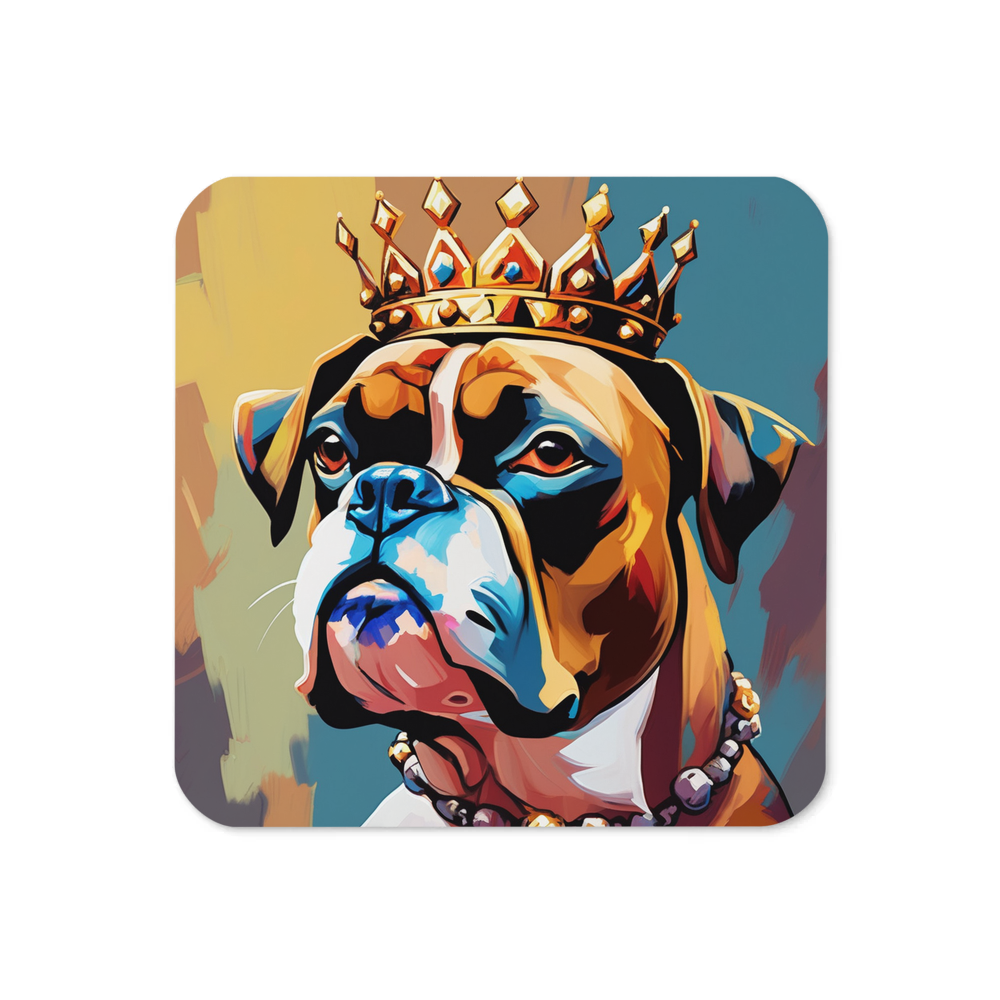 PugMug Custom Boxer Dog Coaster