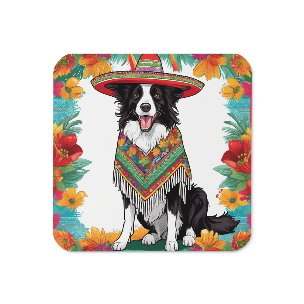 PugMug Custom Border Collie Coaster