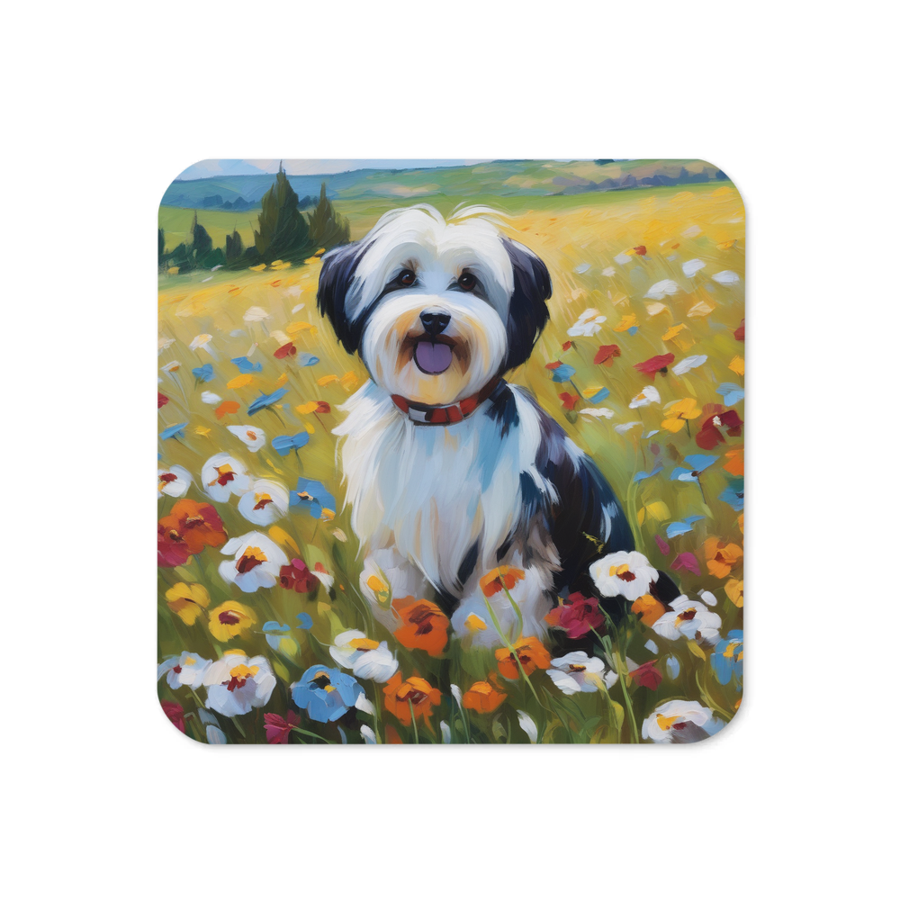 PugMug Custom Black-and-white Havanese Dog Coaster