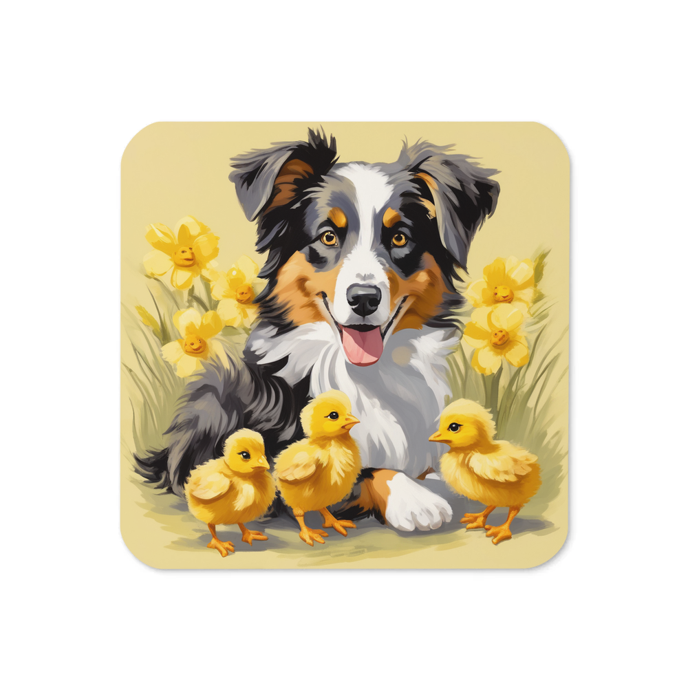 PugMug Custom Australian Shepherd Dog Coaster