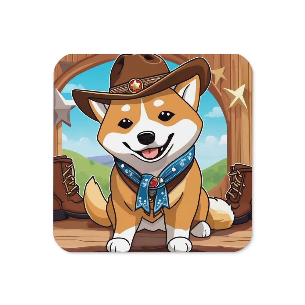 PugMug Custom Shiba Inu Coaster