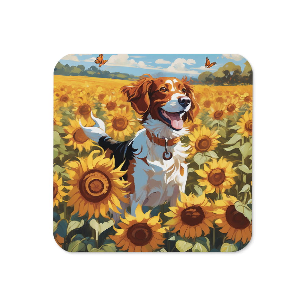 PugMug Custom Brittany Dog Coaster