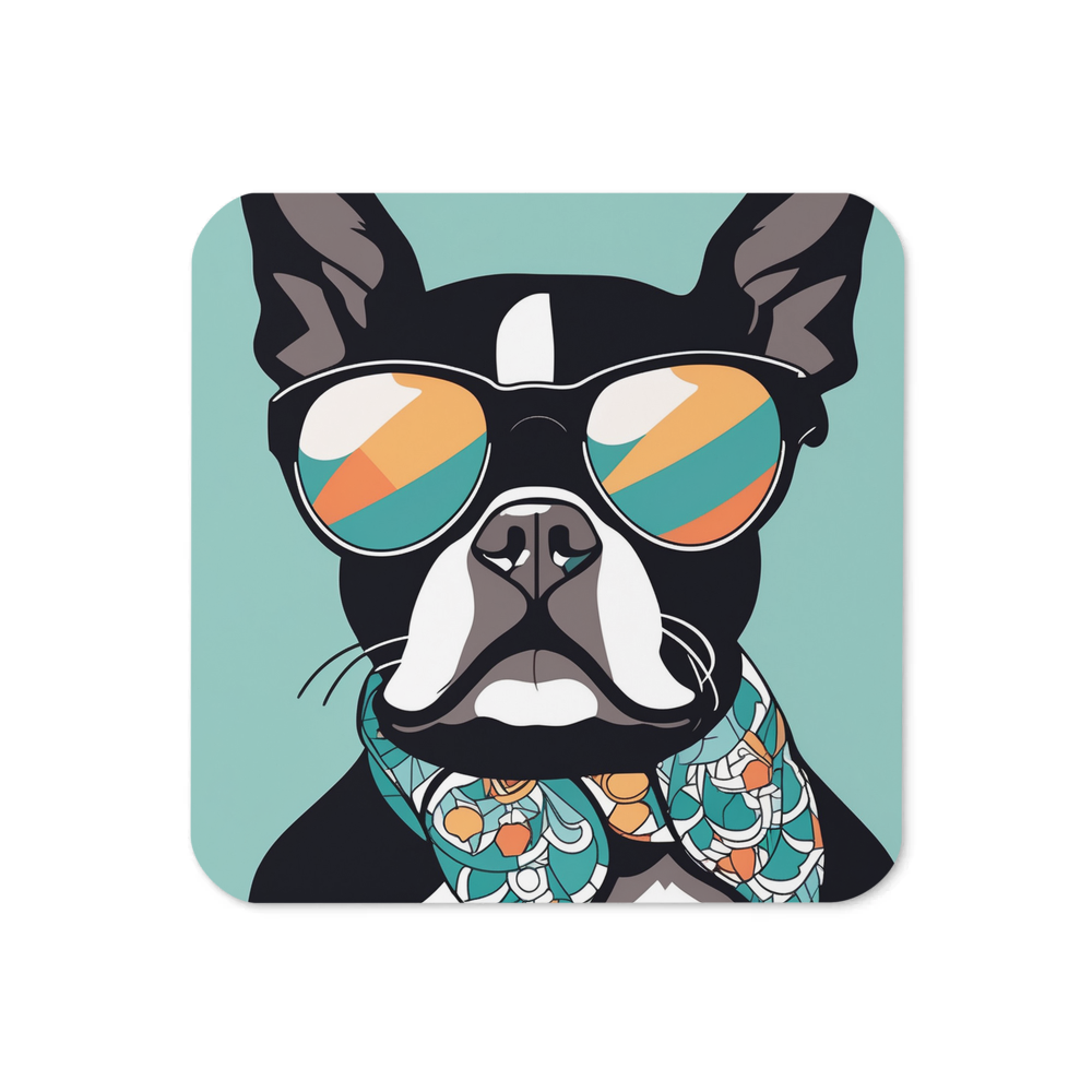 PugMug Custom Boston Terrier Coaster