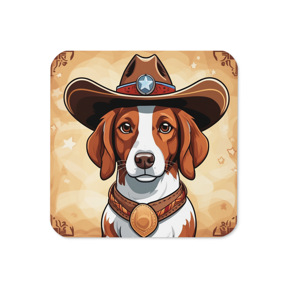 PugMug Custom Brittany Dog Coaster