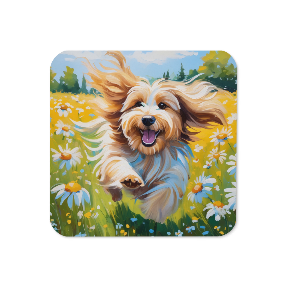 PugMug Custom Tan Havanese Dog Coaster