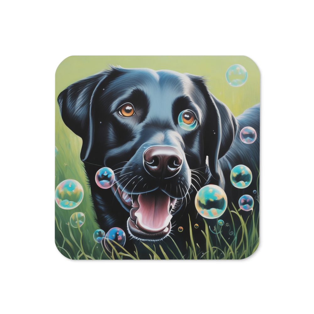 PugMug Custom Black Labrador Retriever Coaster