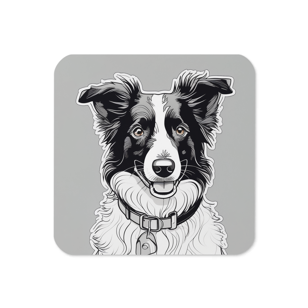 PugMug Custom Border Collie Coaster