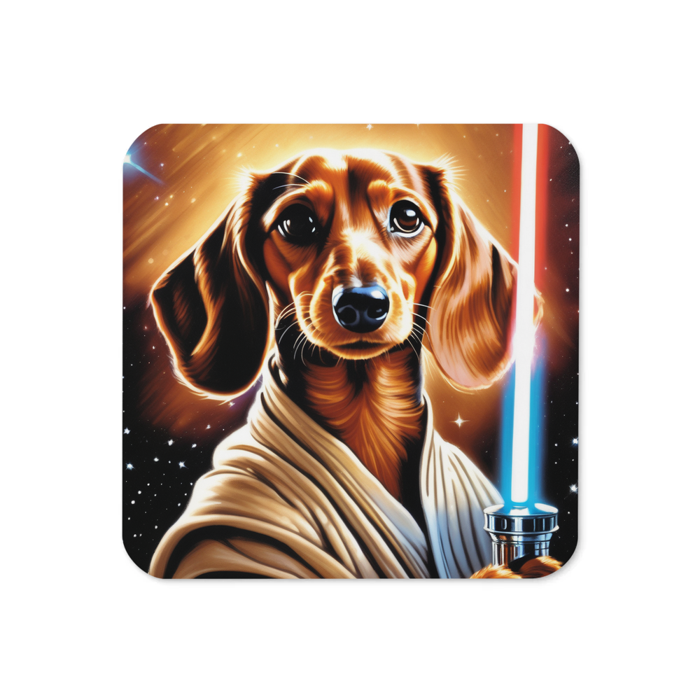 PugMug Custom Tan Dachshund Coaster