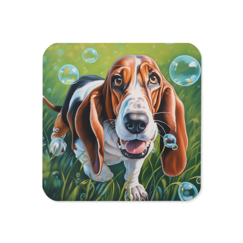 PugMug Custom Basset Hound Coaster