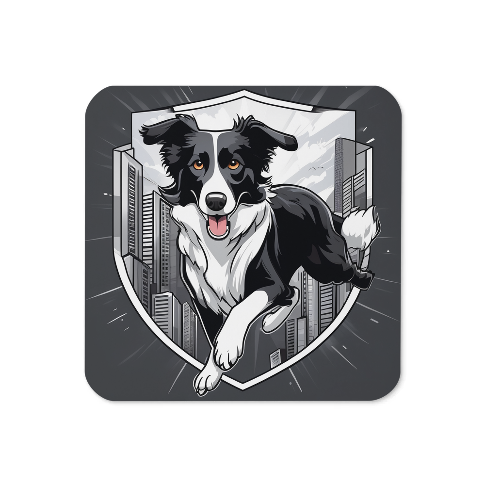 PugMug Custom Border Collie Coaster