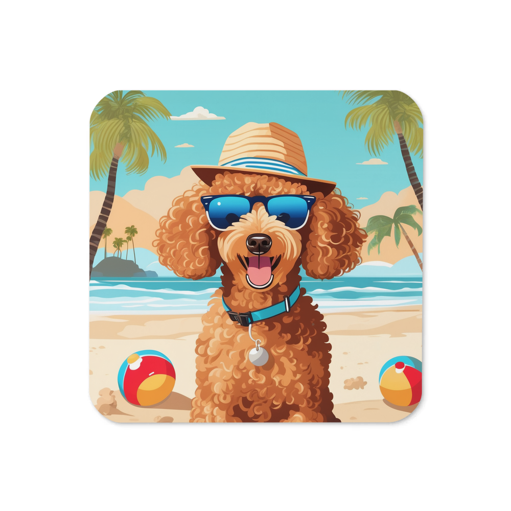 PugMug Custom Tan Poodle Coaster
