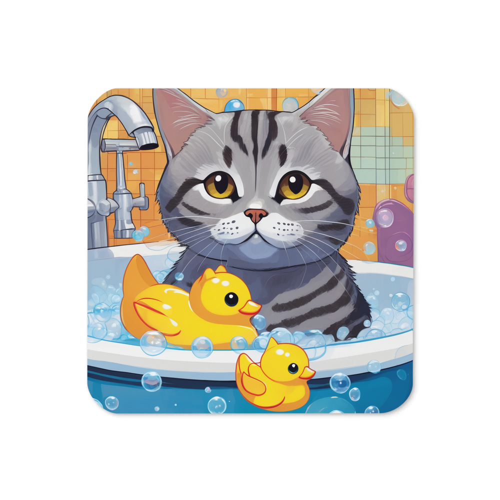 PugMug Custom Tabby British Shorthair Cat Coaster