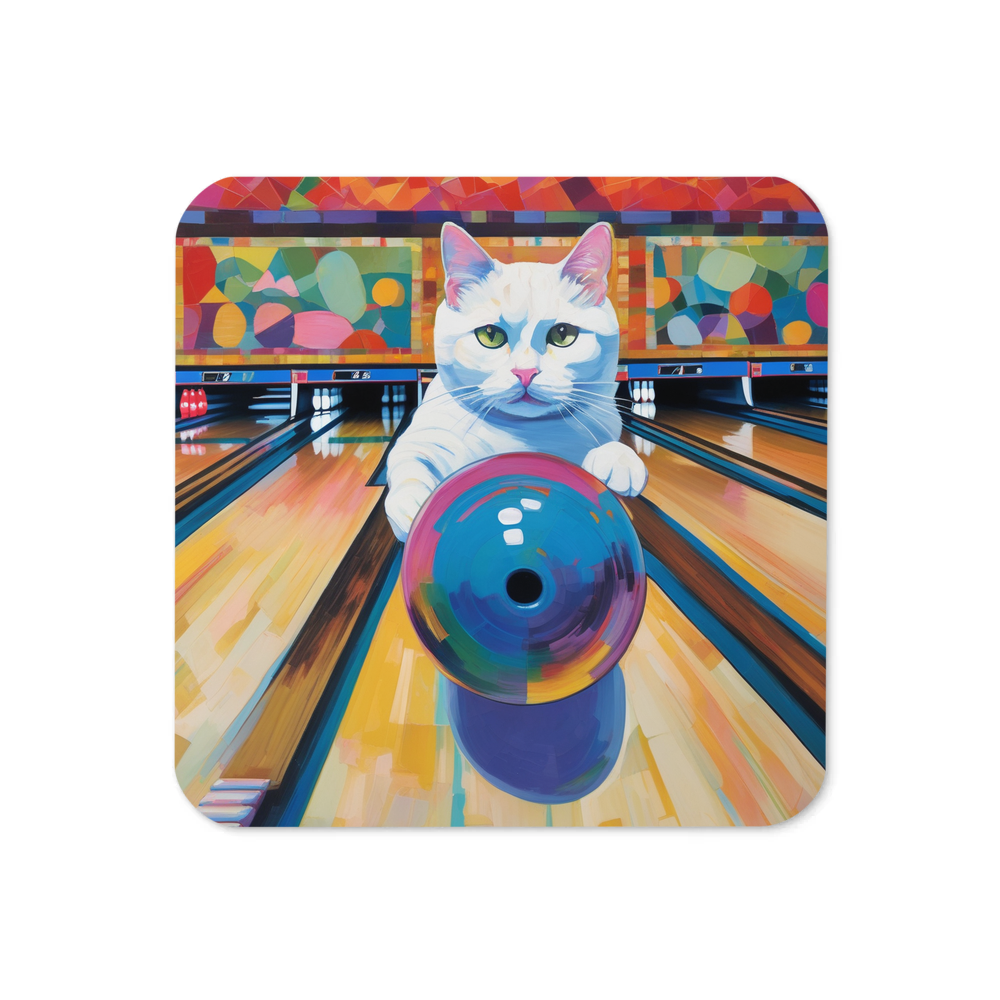 PugMug Custom White Companion Cat Coaster