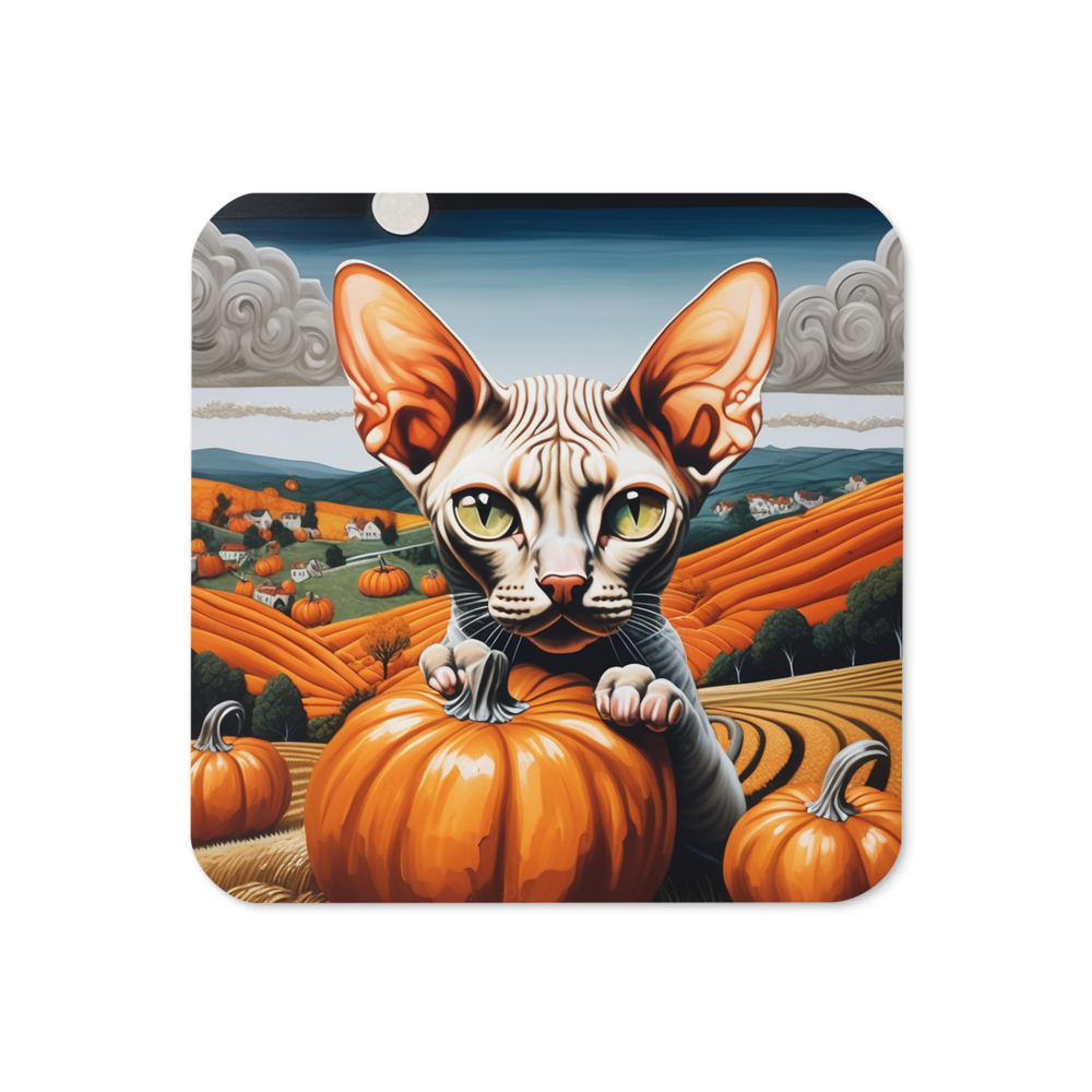 PugMug Custom Tabby Sphynx Cat Coaster
