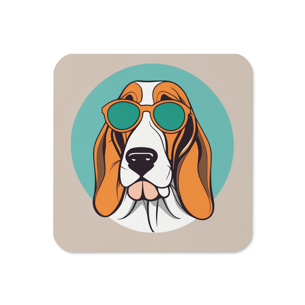 PugMug Custom Basset Hound Coaster
