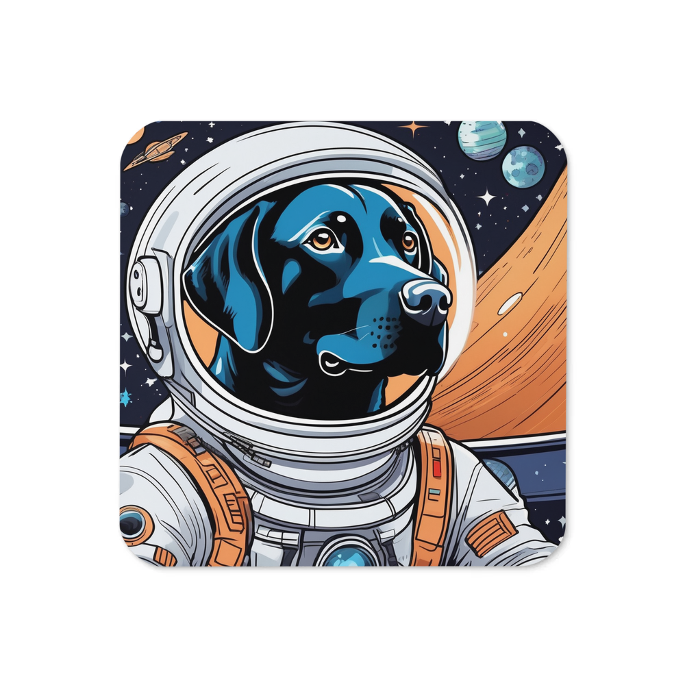 PugMug Custom Black Labrador Retriever Coaster