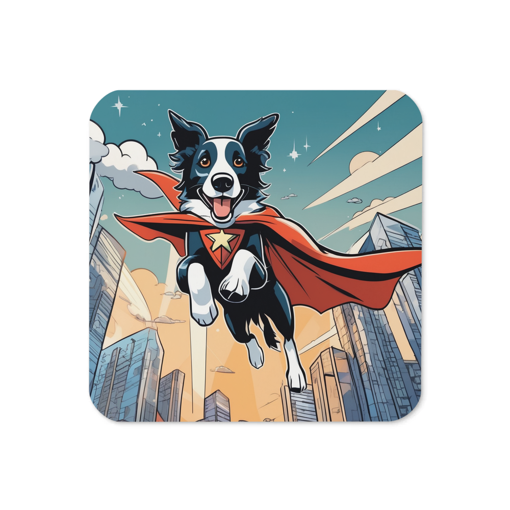 PugMug Custom Border Collie Coaster