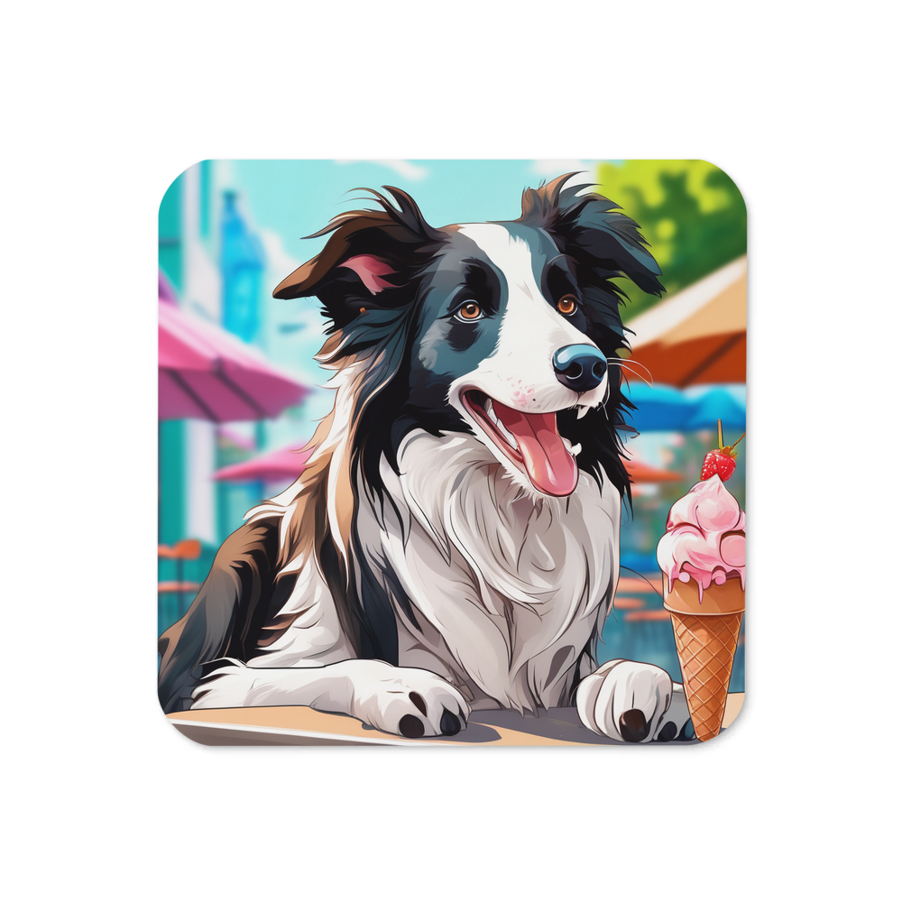 PugMug Custom Border Collie Coaster