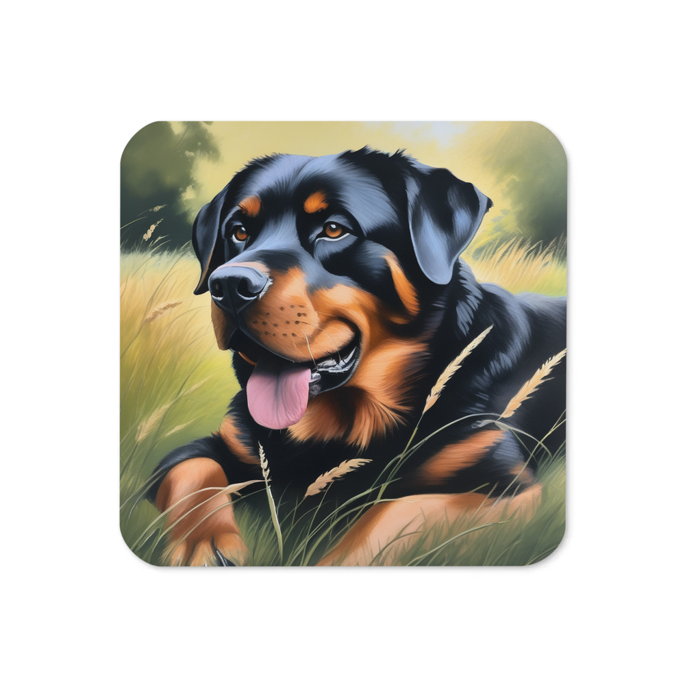 PugMug Custom Rottweiler Coaster