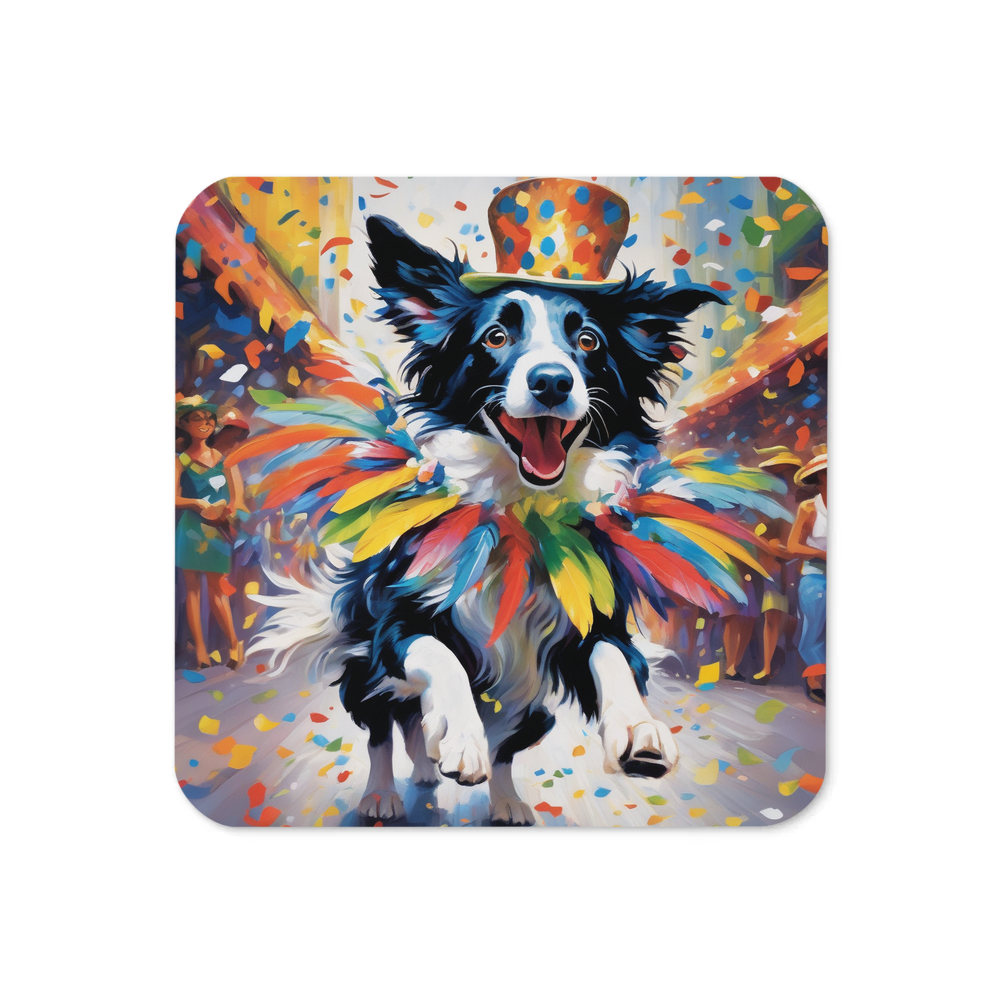 PugMug Custom Border Collie Coaster