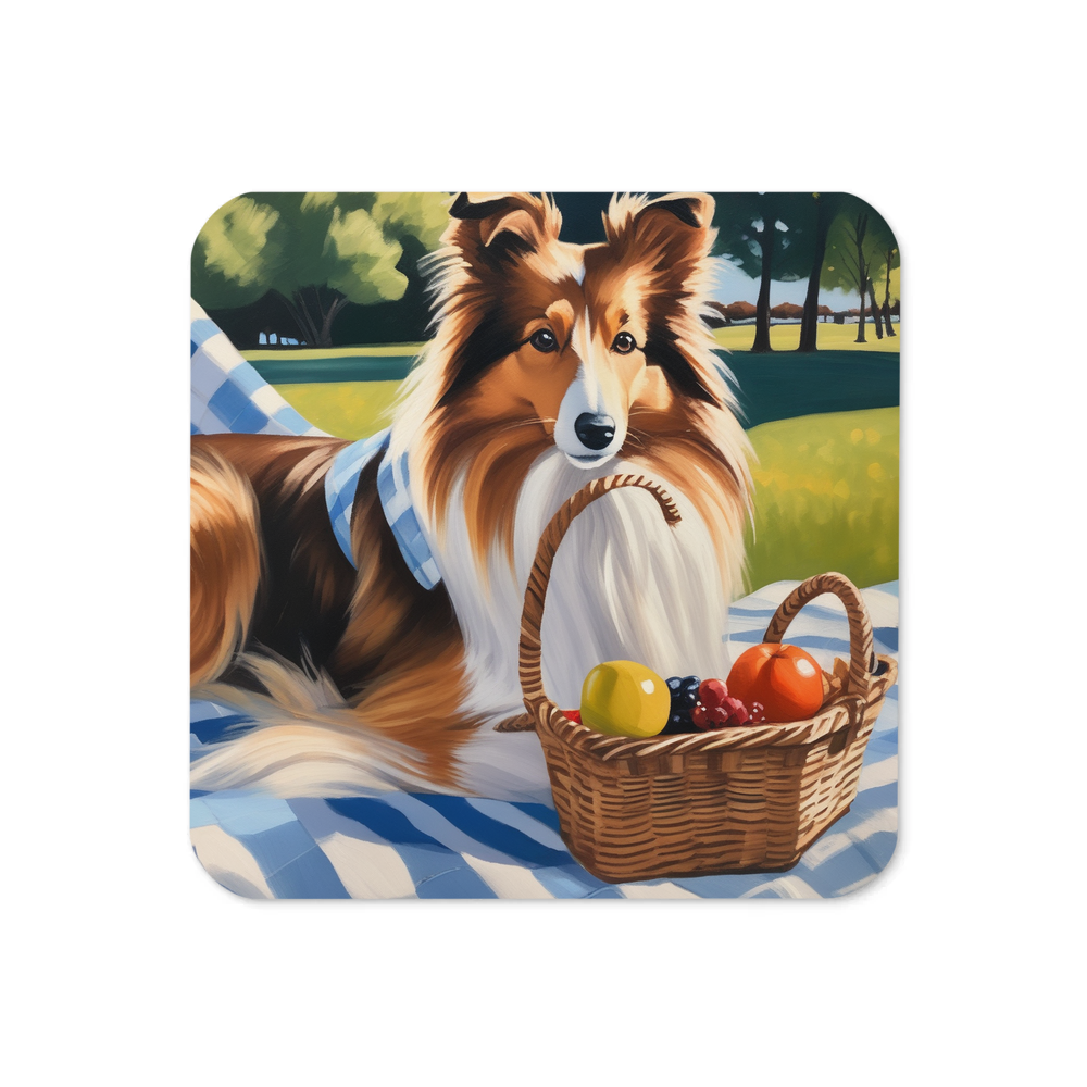 PugMug Custom Shetland Sheepdog Coaster