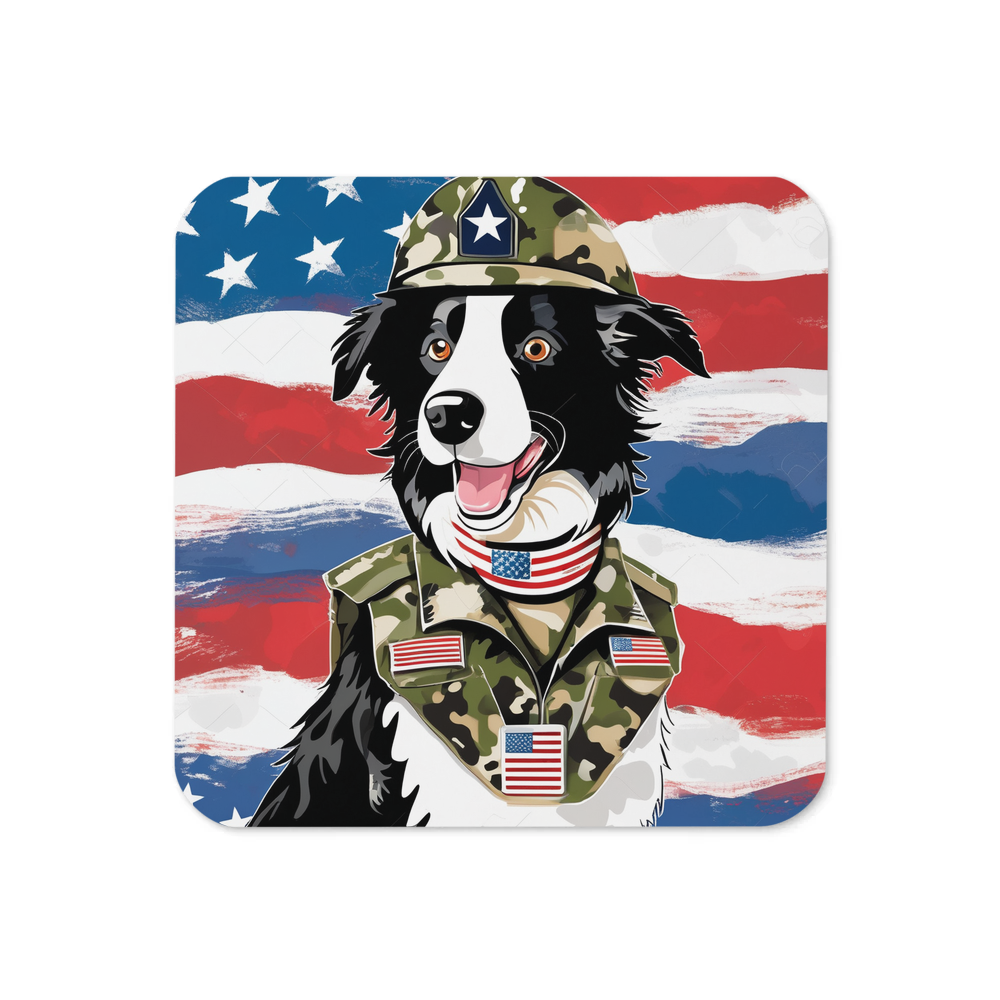 PugMug Custom Border Collie Coaster