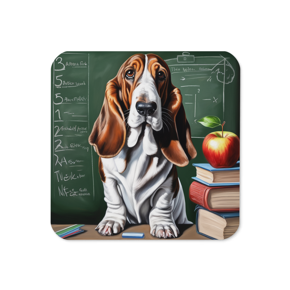 PugMug Custom Basset Hound Coaster