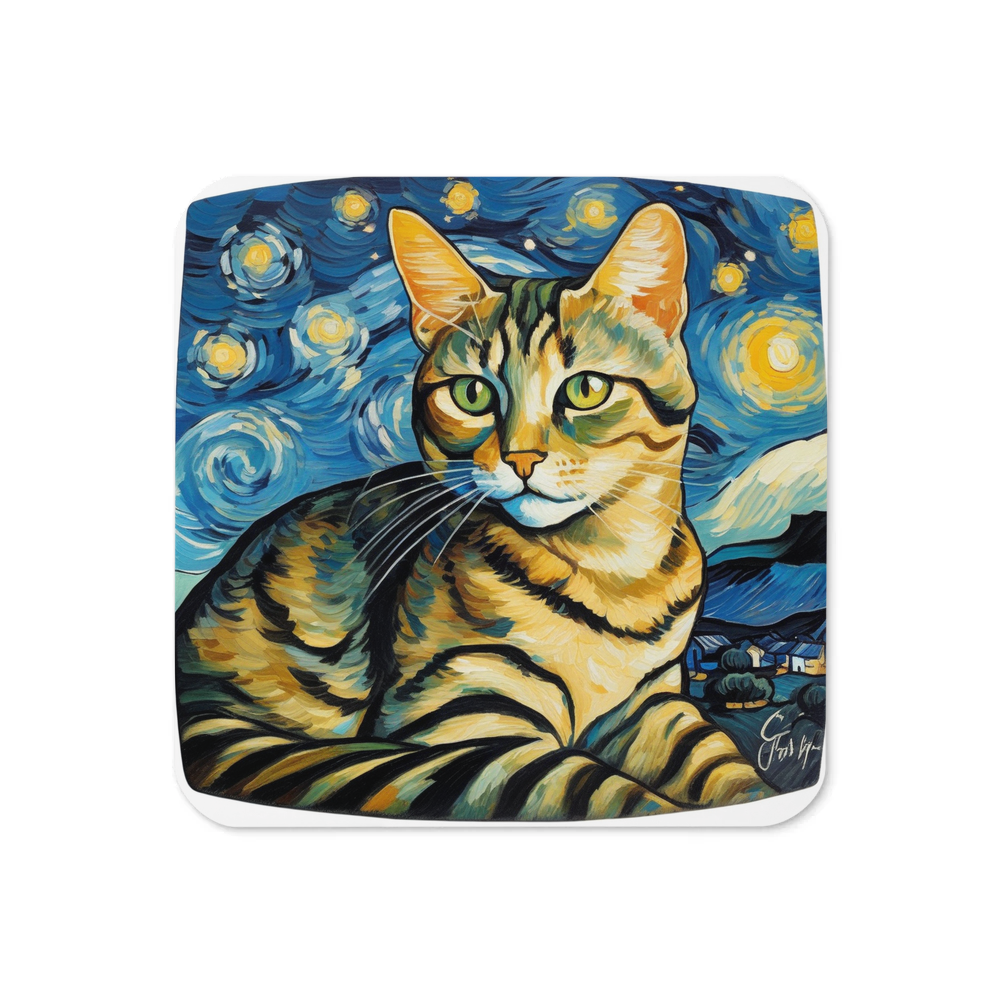 PugMug Custom Tabby Companion Cat Coaster