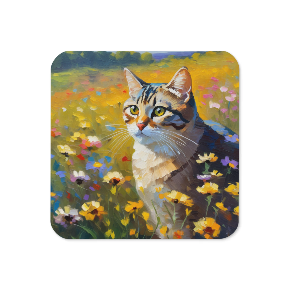 PugMug Custom Tabby American Shorthair Cat Coaster